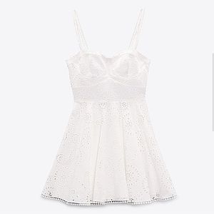 Zara embroidered dress